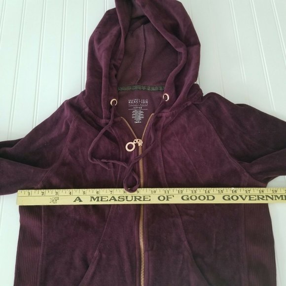 Kenneth Cole Reaction Womens Purple Track Jacket - Picture 3 of 6